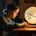 독일어 문장 구조 분석 - **Prompt 1: Unraveling the Verb Mystery**
A focused young adult (late teens/early twenties, gend...